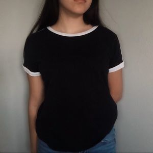 black tee
